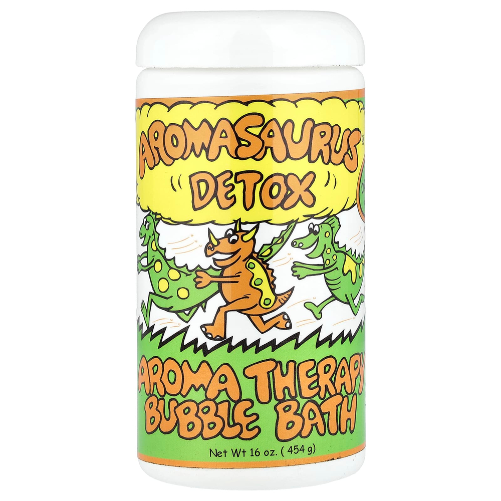 Abra Therapeutics, Aromasaurus Detox, пена для ванны с ароматом ароматерапии для детей, 454 г (16 унций)