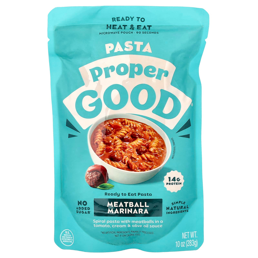 Proper Good, Готовые к разогреванию и употреблению, маринара с фрикадельками, 283 г (10 унций)