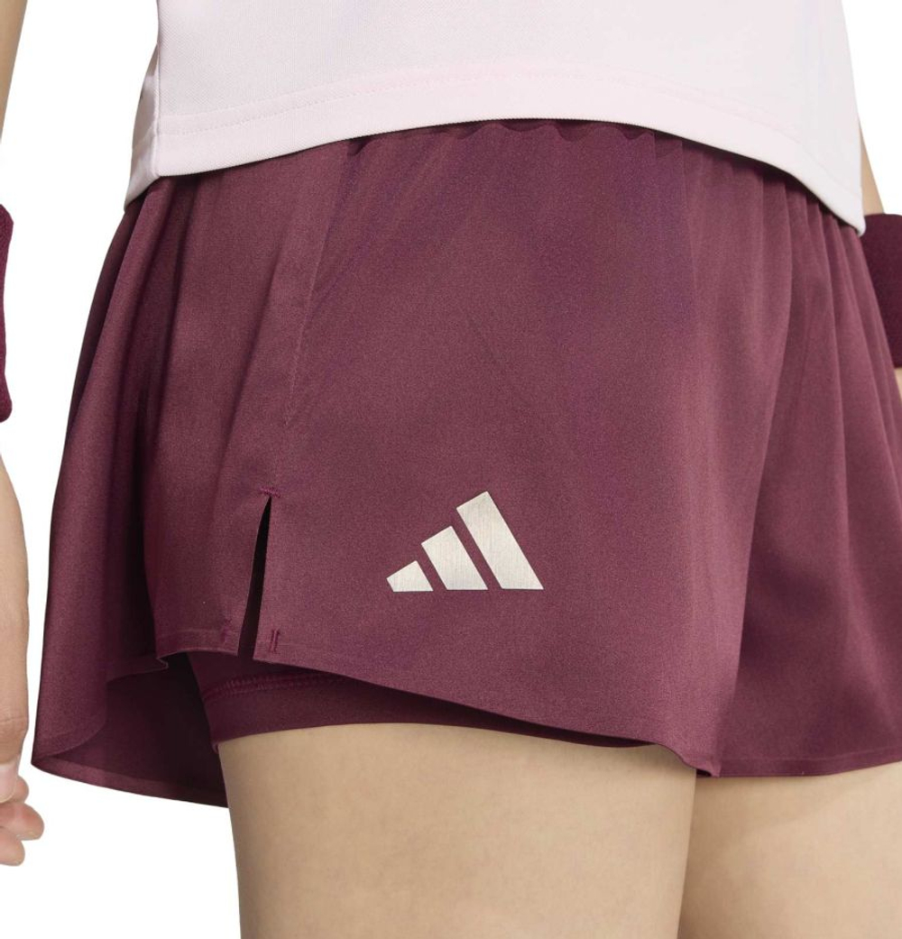 Женские теннисные шорты Adidas Pro - maroon