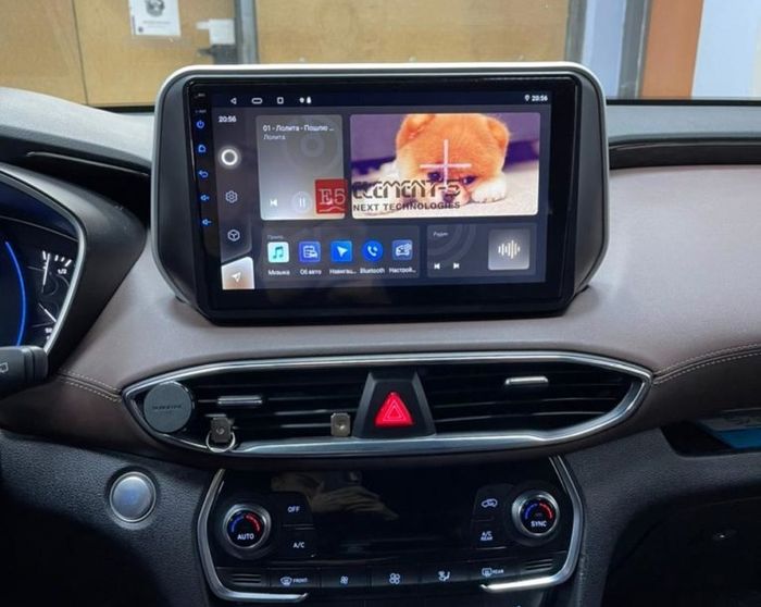 Магнитола для Hyundai Santa Fe 2018-2020 - Kuberg OL-1703-P Android 10, Быстрая, CarPlay, SIM-слот
