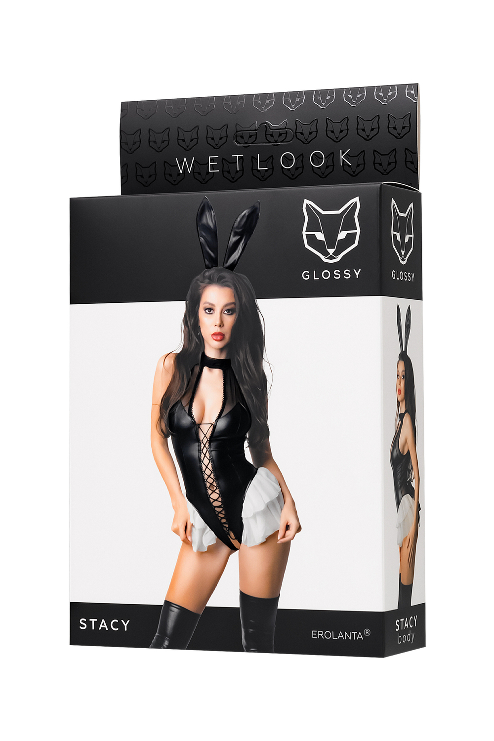 Боди Glossy Stacy из материала Wetlook XL