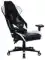 Кресло игровое Cactus Cs-Chr-090 черный/белый экокожа/сетка крестов. нейлон