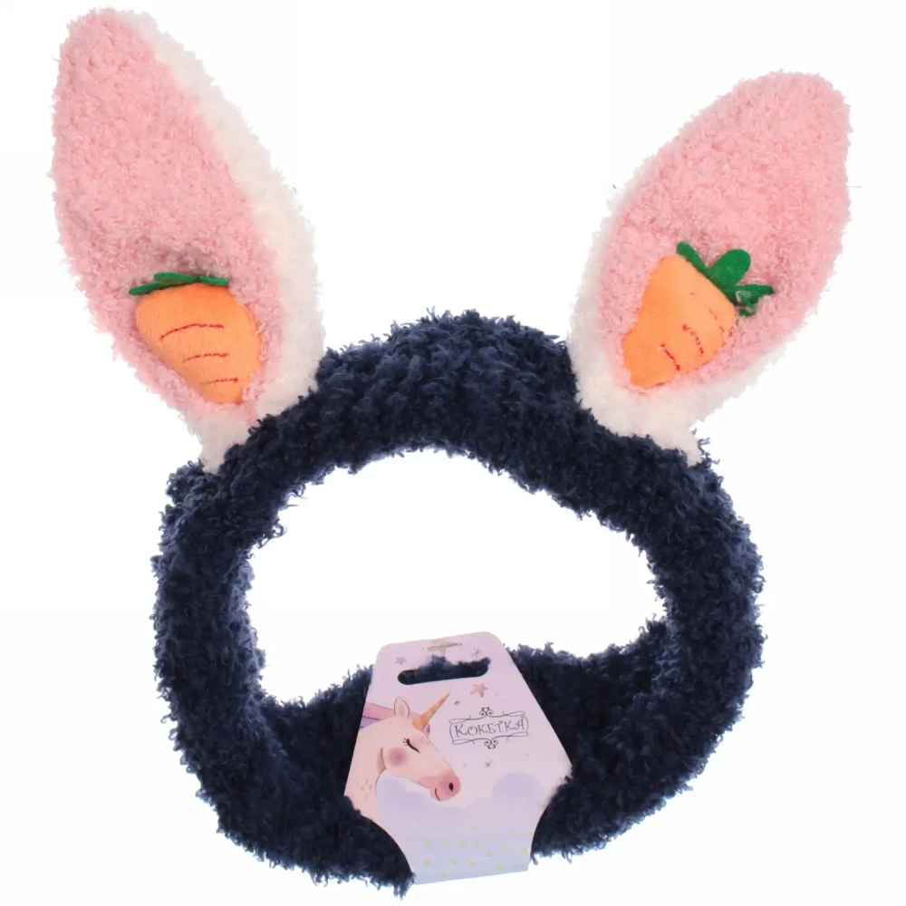 Повязка на голову «Little bunny- Bunny», микс 6 цветов, 20*6 см (подвес Единорожек)