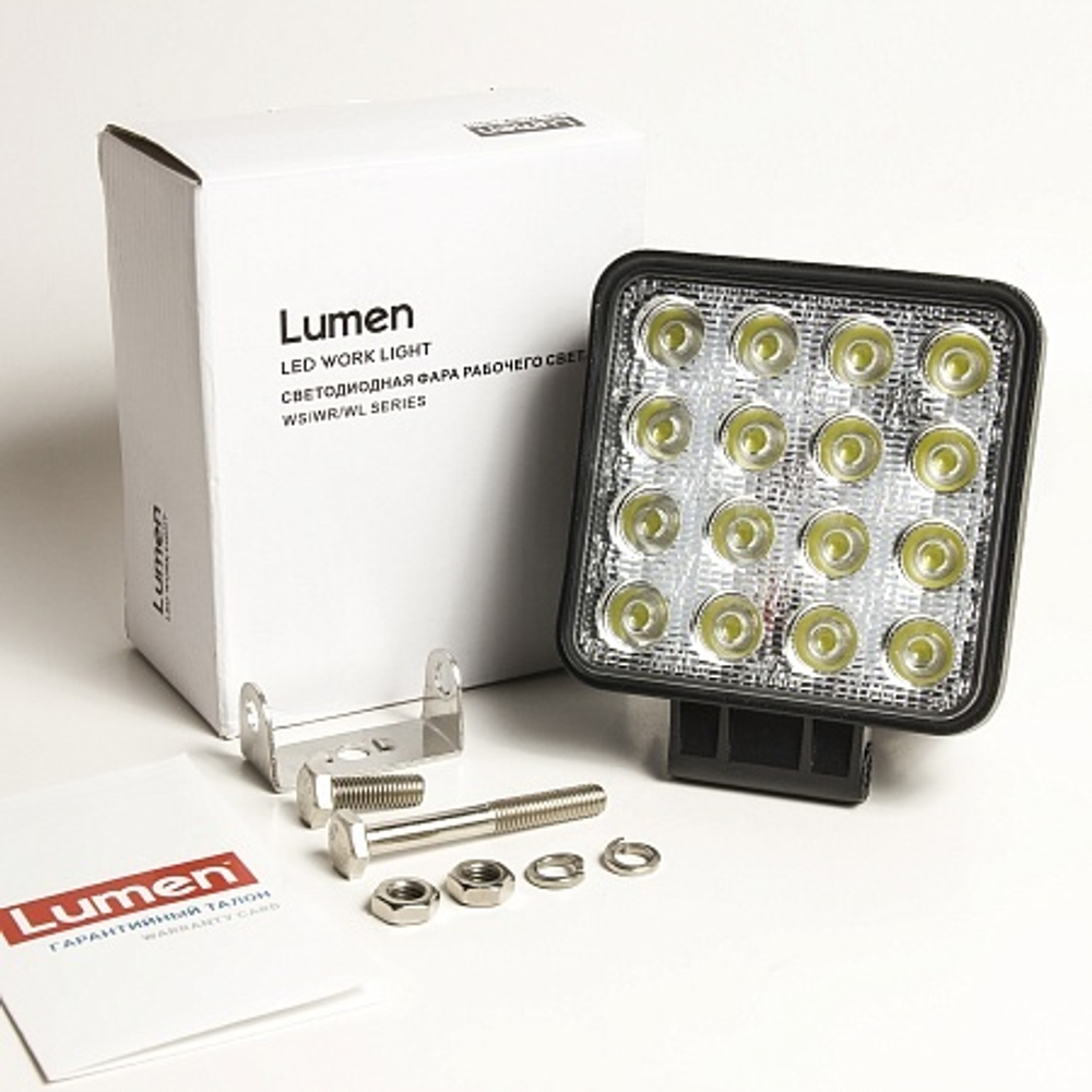 Фара MLP-STE48WS1258F светодиодная квадратная 48WS 16*3W (Flood-ближний) Lumen Epistar