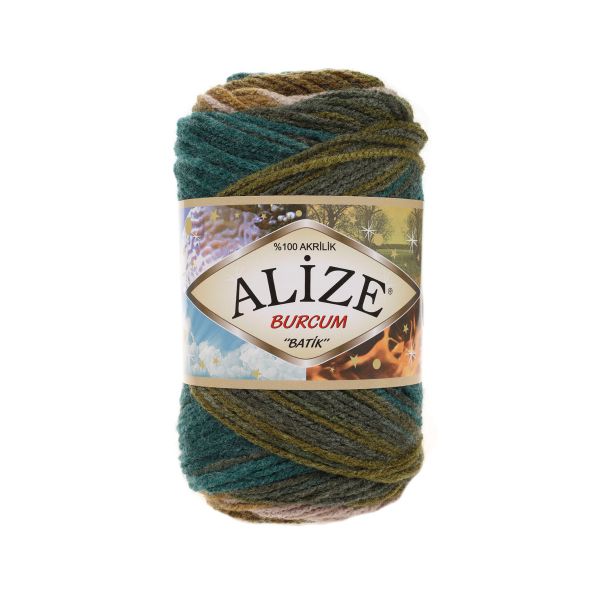 Пряжа Alize (Ализе) Burcum Batik / уп.5 мот. по 100 г, 210м, 4684 секционный A