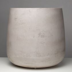 Кашпо CONE CONCRETE WHITE D36 H75