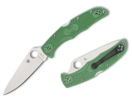 Нож складной Spyderco C10FPGR Endura 4 Flat Ground Green