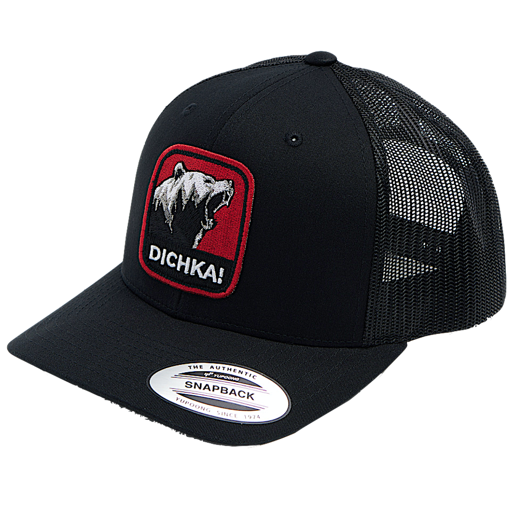 Бейсболка Narval Dichka! Roar Black&Red с сеткой 6P -