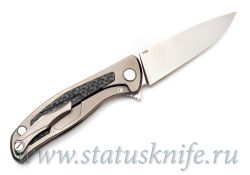 Нож Широгоров Флиппер 95 S30V накладка карбонфотография - 5
