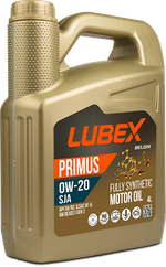 Масло Lubex Primus SJA 0W20 (4л) синтетика