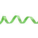 Лента атласная в горошек 15.0 мм / 22.5±1 метров, зеленый, Globus