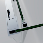 Душевой уголок Vincea Софт 2 (Soft 2) VSR-3SO29010CL, 1000*900, хром, стекло прозрачное