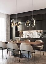 Люстра KG1233P-10 black/clear