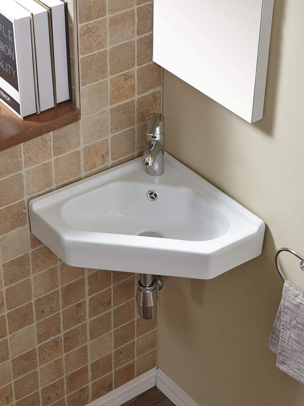 Раковина подвесная (глянцевая белая) WeltWasser WW AISBACH 7012 GL-WT 550х385х170