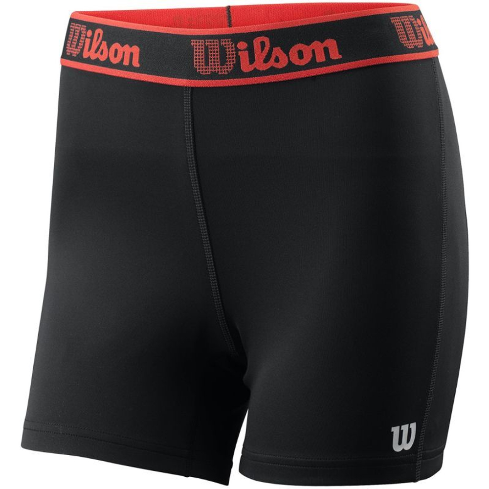 Женские Шорты теннисные Wilson W Compression Base 2.5 Short - black