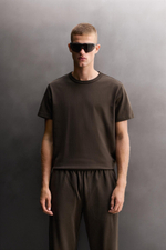 ФУТБОЛКА RELAXED FIT ИЗ ПЛОТНОГО ХЛОПКА — ZARA