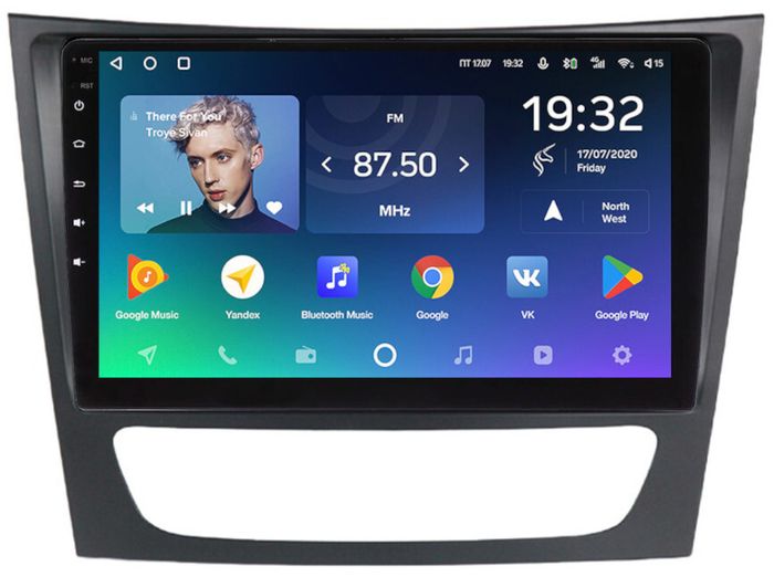 Магнитола для Mercedes-Benz E (W211) 2002-2010, CLS W219 - Teyes CC2 PLUS монитор 9" QLED, Android 10, Быстрая, SIM-слот