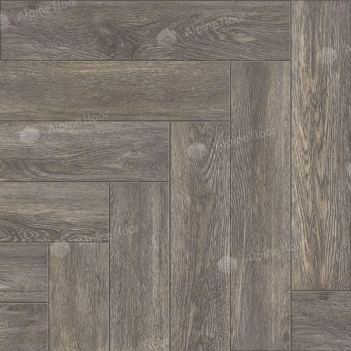Каменно-полимерная плитка Alpine Floor Паркет лайт (Parquet Light) Венге грей ЭКО 13-8