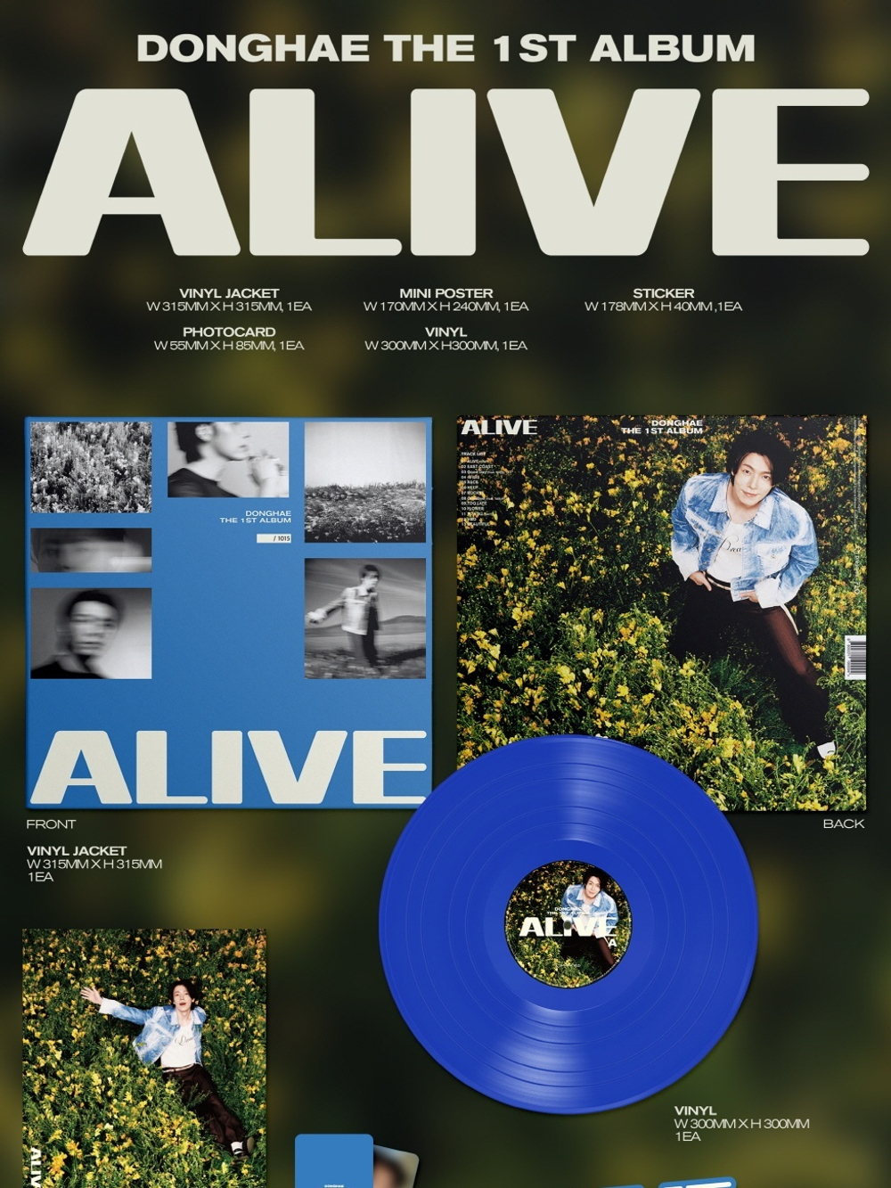 (ПРЕДЗАКАЗ) Альбом DONGHAE - ALIVE 1st Album LP Version