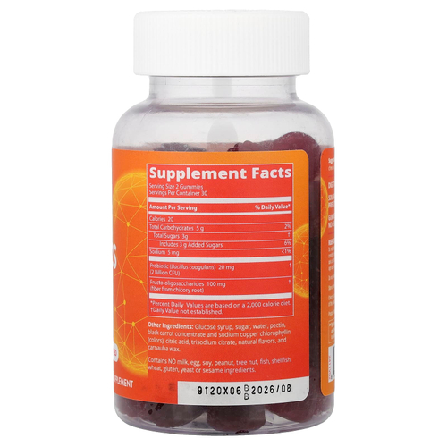 MRM Nutrition, жевательные таблетки с пробиотиками, со вкусом клубники и малины, 60 жевательных таблеток (1 млрд КОЕ в одной жевательной таблетке)