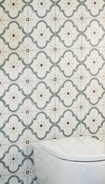 Smile Tile Эклектика Арабески Зеленый 20x20