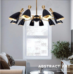 Ceiling design lamp  Duke by Delightfull (10 lampshades,  Black)