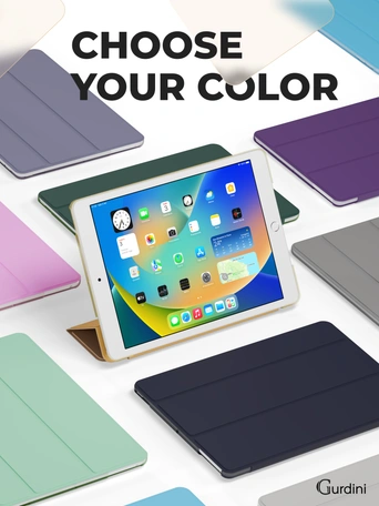 Чехол книжка для iPad 7/8/9 10,2"Gurdini Slim Case полиуретановый шампань