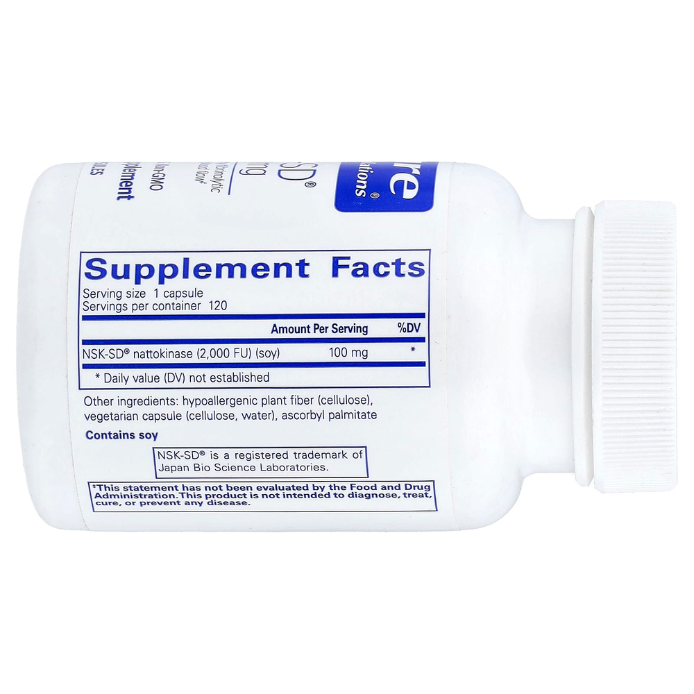 Pure Encapsulations, NSK-SD®, 100 мг, 120 капсул