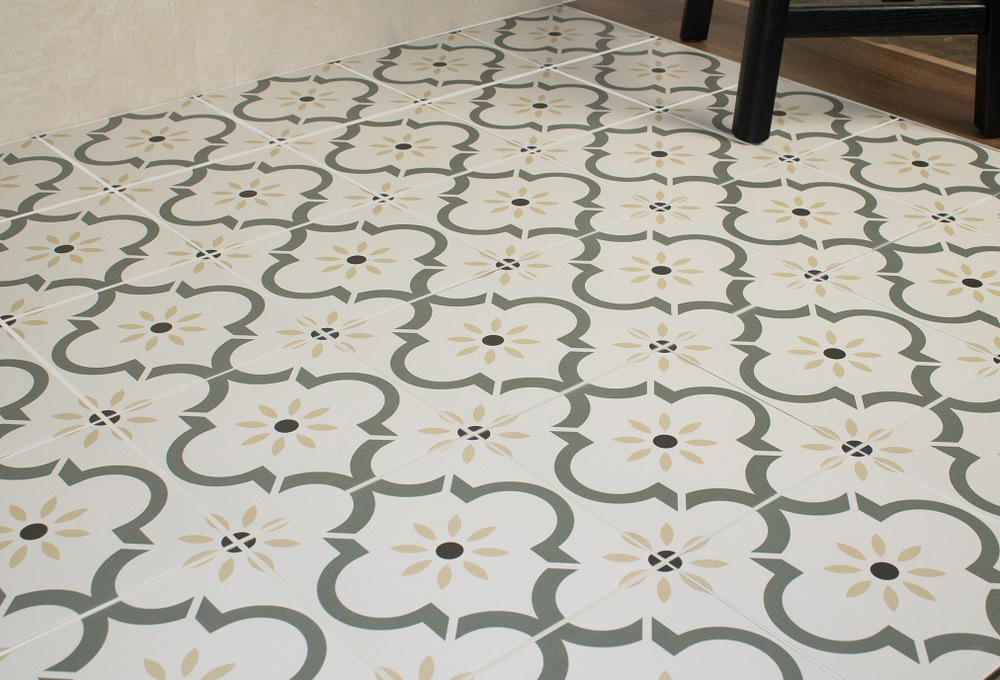 Smile Tile Эклектика Арабески Зеленый 20x20