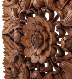 Decor and Gift 17-053 Панно резное «Цветы» (суар, о.Бали) - Вариант A