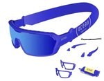 Спортивные очки OCEAN Chameleon Matt Blue / Revo Blue Polarized lenses