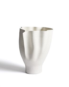 Ваза Nilea из кремовой керамики, 35 см