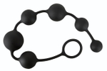 Анальная цепочка Black Velvets Anal Beads - 40 см. (Цвет: черный)