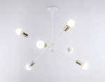 Подвесной светильник в стиле лофт TR80432/6 WH/GD белый/золото E27/6 max 60W D950*730