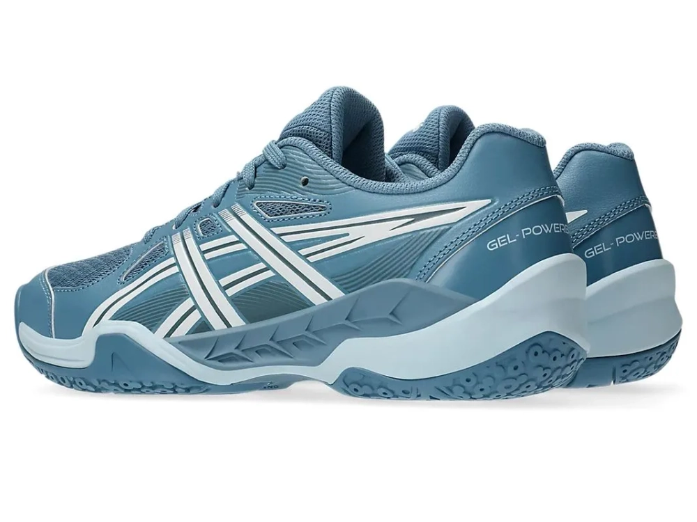 Детские теннисные кроссовки Asics Gel-Powerbreak GS - saba blue/white