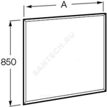 Зеркало Aneto 80 с подсветкой Roca 812363000