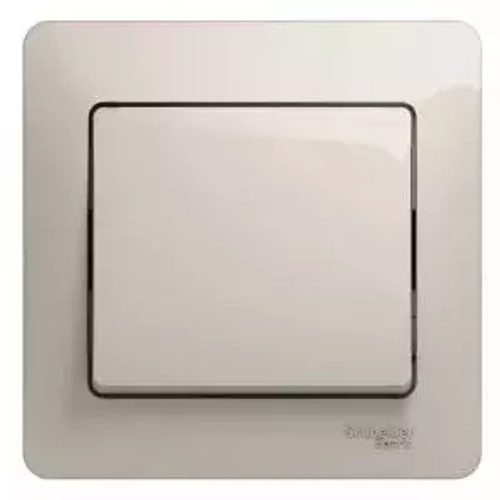 Schneider Electric Glossa Молочный Выключатель 1-клавишный схема 1, 10AX, механизм IP20 скрытая установка 369924