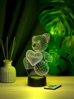 Ночник "Мишка с именем Аннита" - подарок девушке