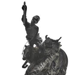 Чугунная скульптура «Джигитовка» (малая). Модель Е. А. Лансере. Касли, 1984