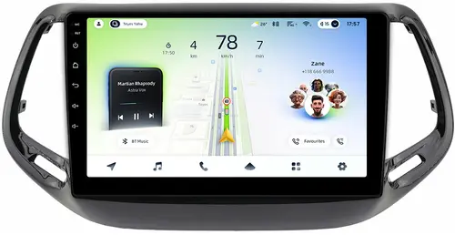 Магнитола для Jeep Compass 2 2016-2022 - Teyes CC4L-DTS монитор 10.1" IPS, Android 14, Быстрая, Snapdragon 662, CarPlay, 4G SIM-слот
