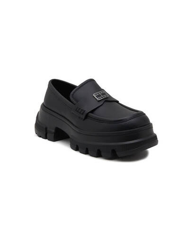 Кожаные лоферы chunky Tommy Jeans - черный(EN0EN02504)