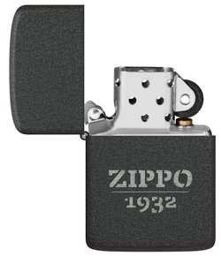 Зажигалка ZIPPO 1941 Replica, с покрытием Black Crackle, черный, матовая, 38x13x57 мм, шт