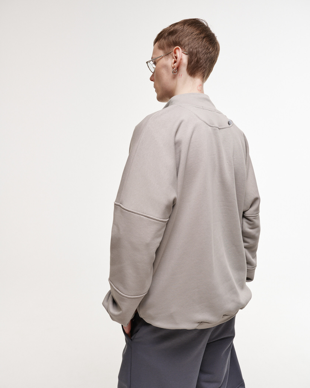Half-Zipped Sweatshirt LOGO Drizzle