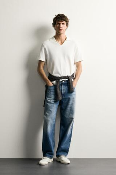 ПОЛО КЛАССИЧЕСКОГО КРОЯ С ПЕРФОРАЦИЕЙ — ZARA