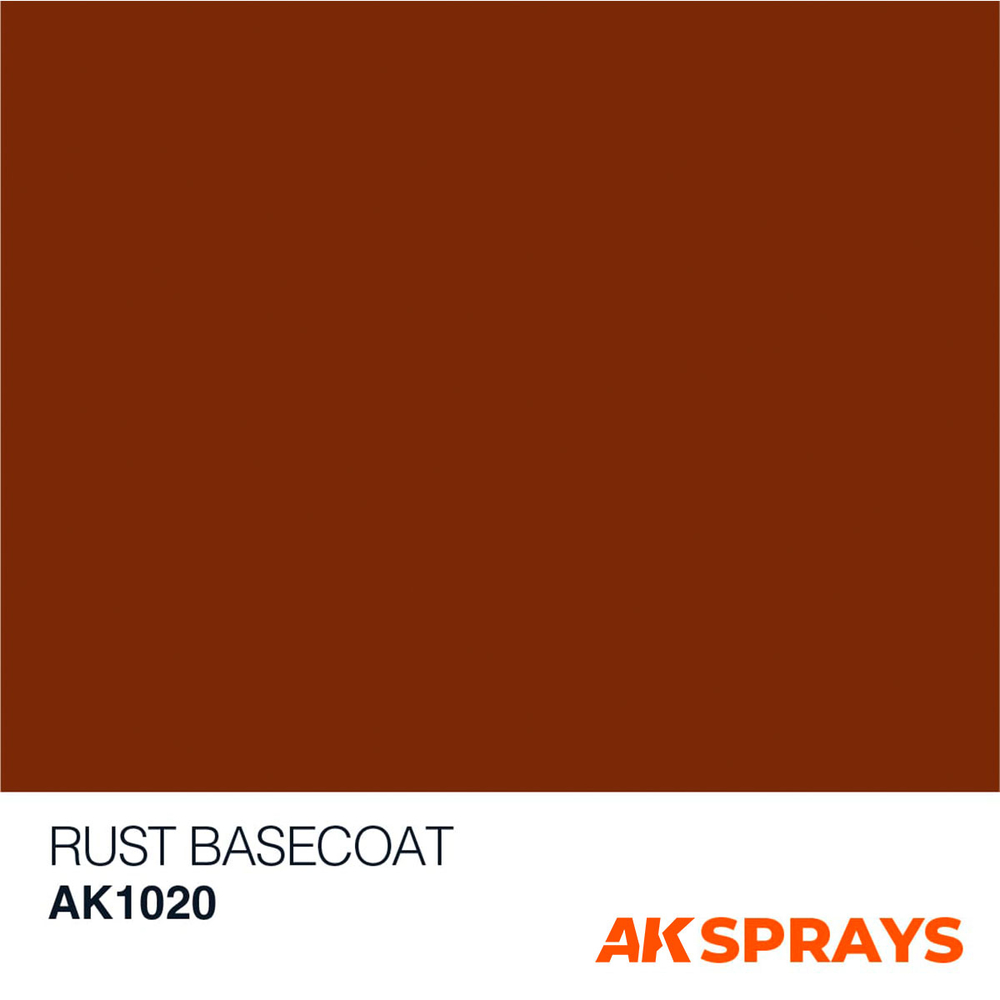 Аэрозольная краска AK Interactive Rust Basecoat Spray, 150мл
