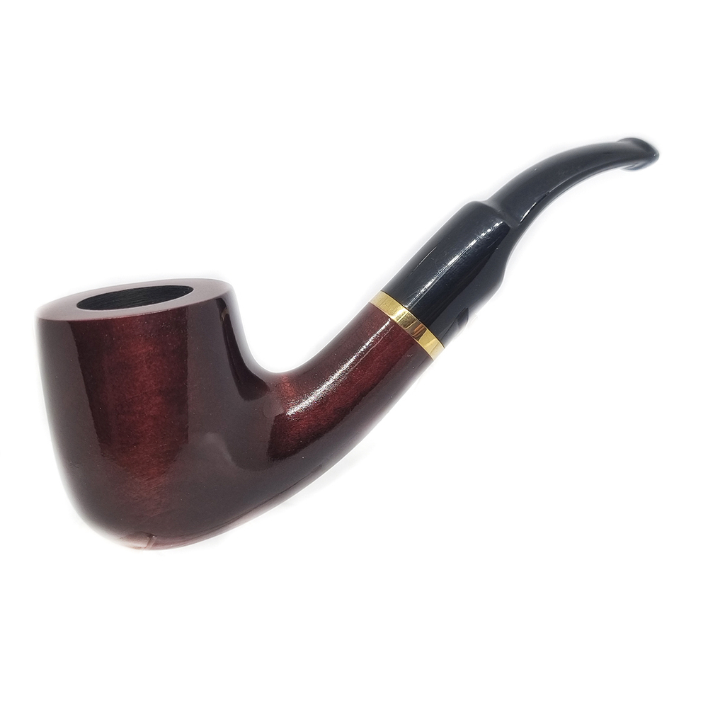 Трубка "Mr. Brog" №39 Classic Gold коричнево-красный (Фильтр, Груша)