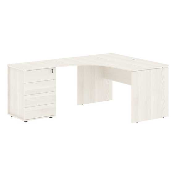 Стол эргономичный с тумбой EDCET 1318(L)  1360х1880х750 EDIS