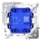 Выключатель двухклавишный с подсветкой Voltum S70 Кашемир VLS020203