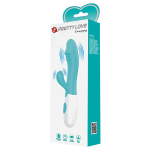 Мятный вибратор-кролик 19см Pretty Love Snappy BI-014173-A1