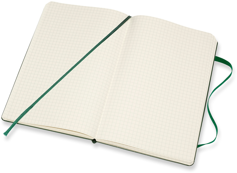 Блокнот Moleskine Classic (QP061K15) Large 130х210мм 240стр. клетка твердая обложка зеленый